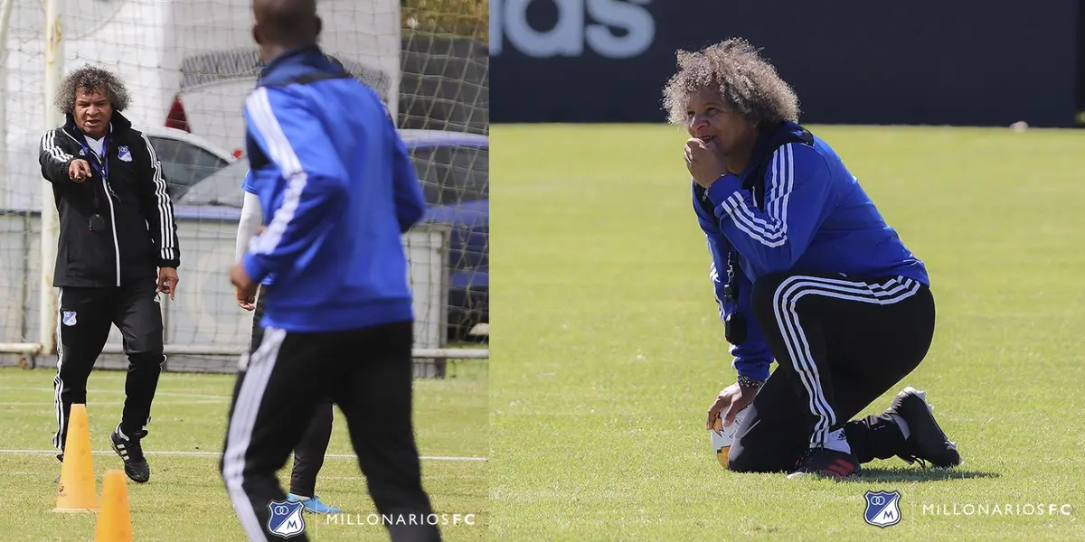 Alberto Gamero. Foto de Gamero de Millonarios FC en X @MillosFCoficial