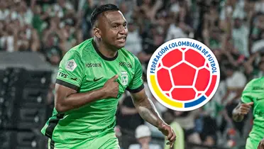 Alfredo Morelos, una de las figuras de Atlético Nacional en la tarde Foto: Nacionalfocial y Escudoteca