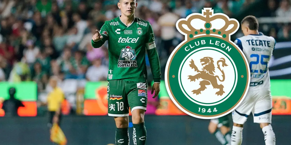 Atención al detalle que marcó la mala noche de James Rodríguez Foto: Club León y Escudoteca