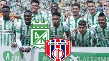 Atlético Nacional no toma buenas decisiones ante Unión Magdalena Foto: Nacionaloficial y Escudoteca