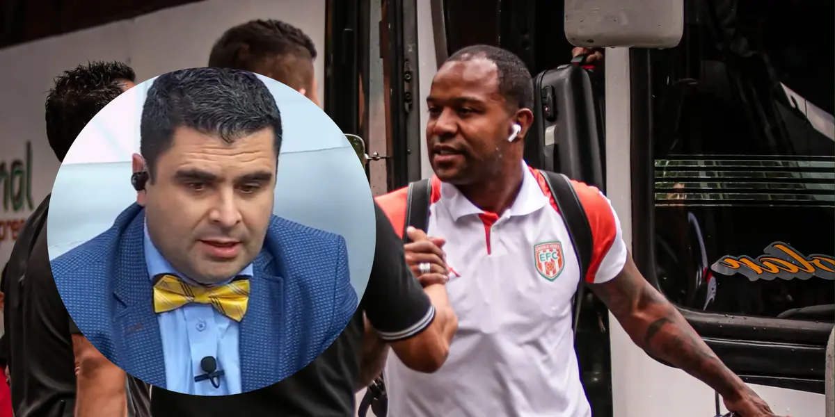 Cadavis y Dorlan Pabón. Foto: redes sociales de Envigado.