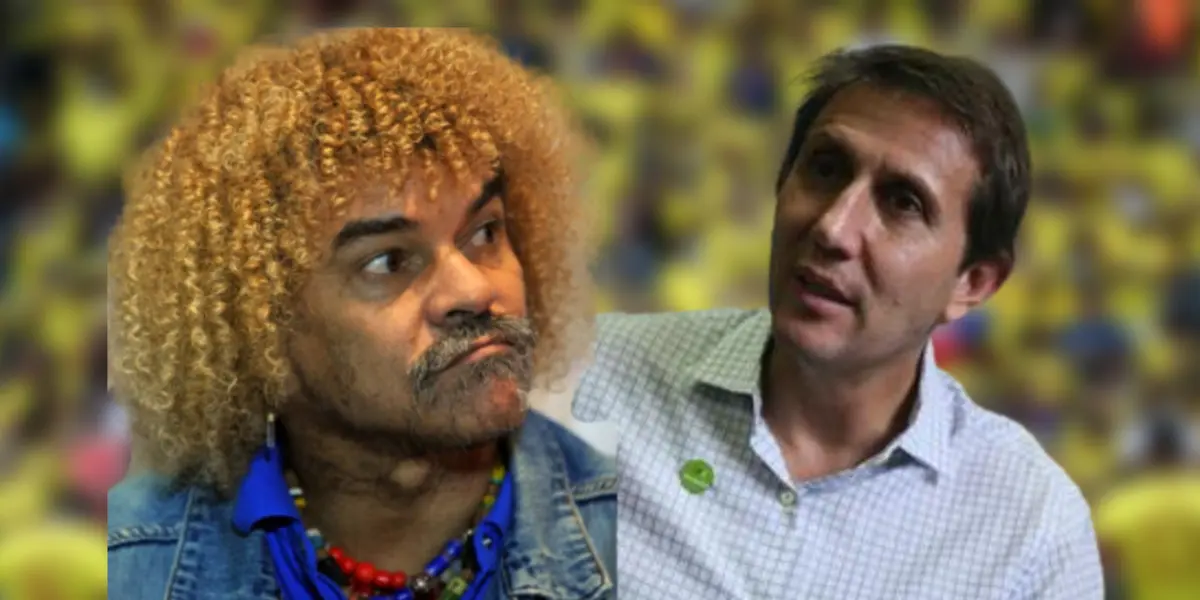 Carlos Valderrama y Juan Pablo Varsky.