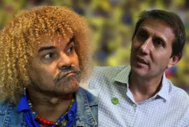 Carlos Valderrama y Juan Pablo Varsky.