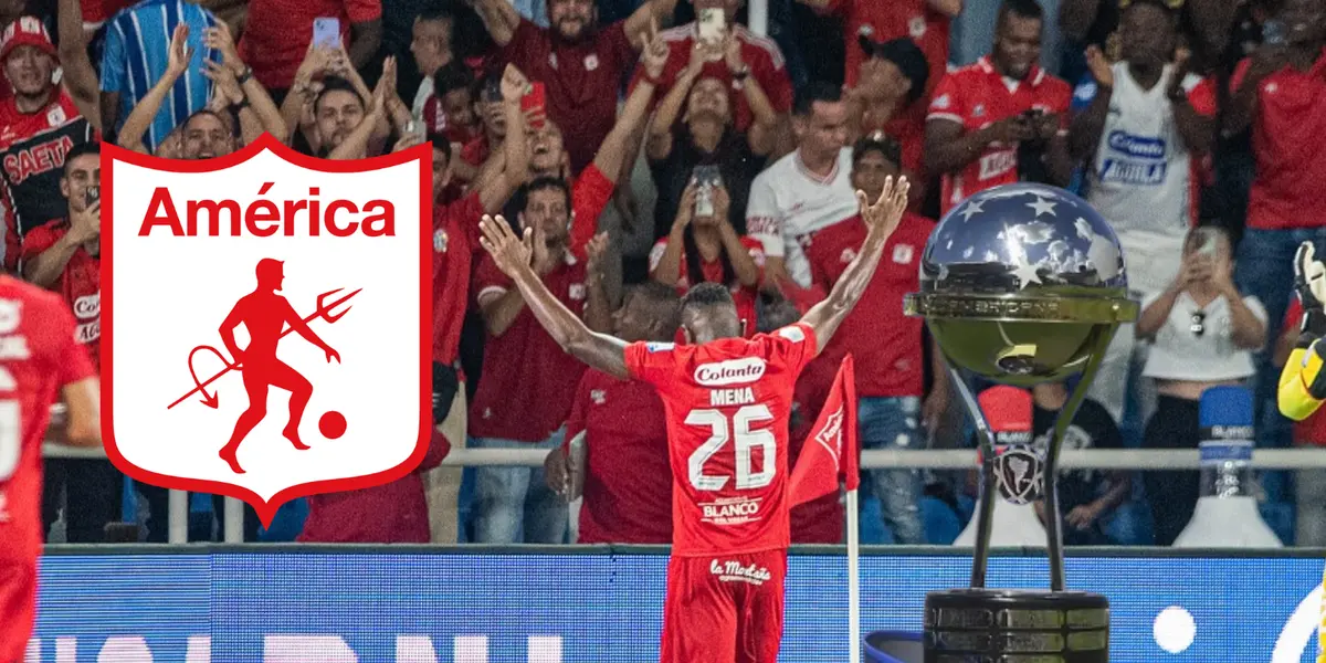 Celebra América de Cali: este jugador está de vuelta para pelear por la Copa Sudamericana. Foto: América de Cali, CONMEBOL y Escudoteca