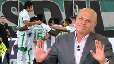 Con las directivas del ‘Verde’ no actúa igual. Foto de fondo tomada de Antena 2 y de Vélez de Publimetro.