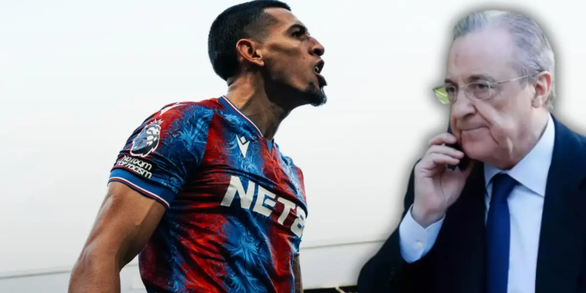 Daniel Muñóz y Florentino Pérez Foto: Crystal Palace y Real Madrid