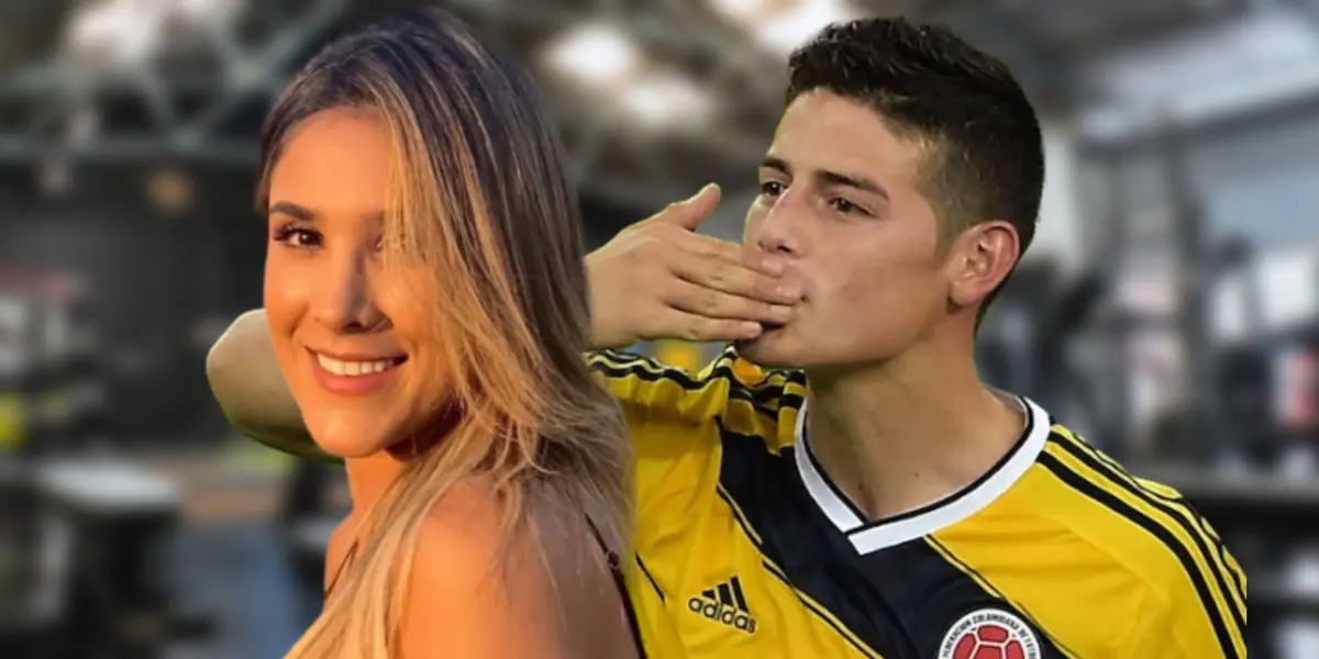 Daniela Ospina y James Rodríguez.