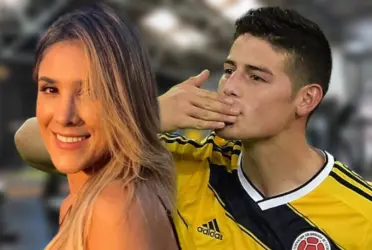 Daniela Ospina y James Rodríguez.