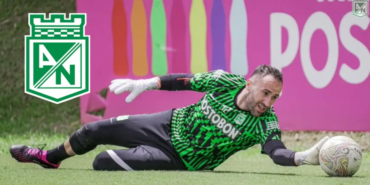 David Ospina. Foto de Ospina de Nacional en X @nacionaloficial.