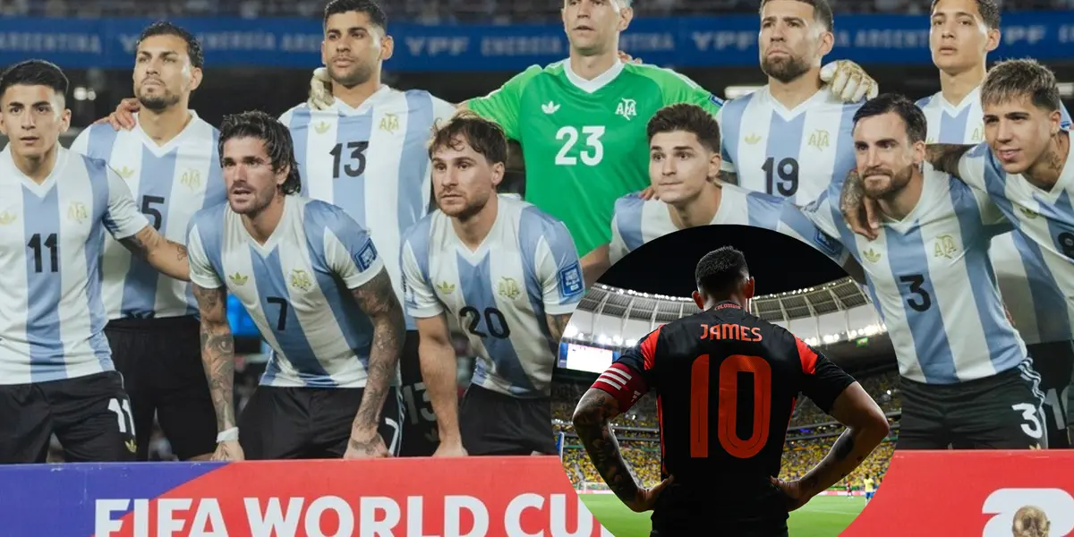 Desde Argentina le dejaron un "mensajito" a James Rodríguez Foto: AFA y James Rodríguez