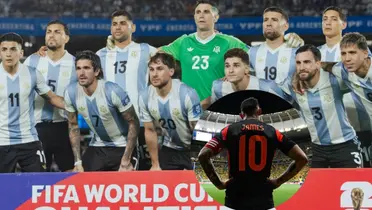 Desde Argentina le dejaron un "mensajito" a James Rodríguez Foto: AFA y James Rodríguez