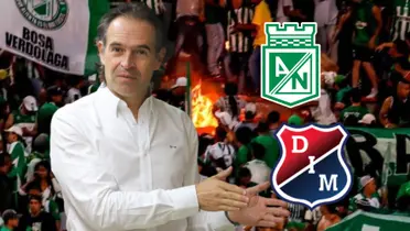 El alcalde de Medellín tomará medidas sobre los hechos reprochables de los hinchas ‘verdes’. FOTOS TOMADAS DE EL COLOMBIANO Y BLOOMBERG