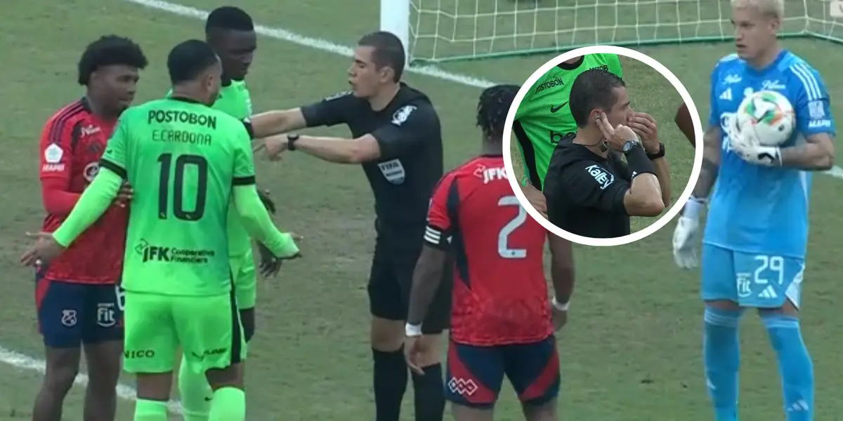 El arquero del DIM se defendió por los gestos que hizo en el Clásico Paisa y dejó claro su punto de vista. Foto: Captura de Win Sports