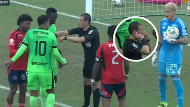 El arquero del DIM se defendió por los gestos que hizo en el Clásico Paisa y dejó claro su punto de vista. Foto: Captura de Win Sports