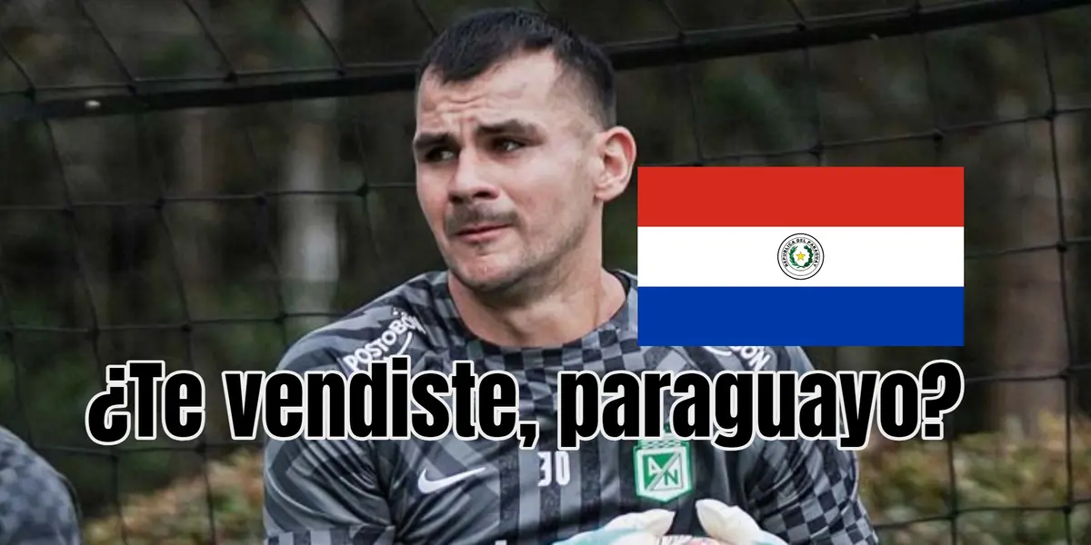 El arquero volvió a equivocarse. Foto tomada de Futbolete y bandera de Wipedia.