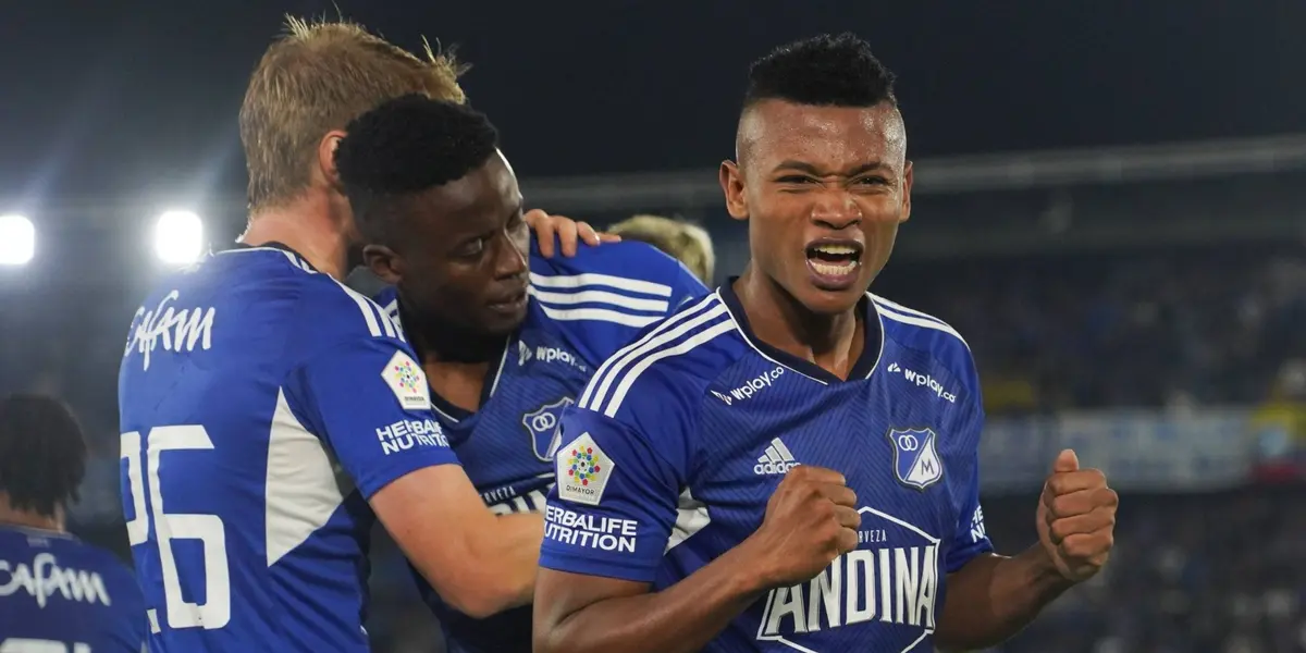 El atacante tumaqueño de Millonarios le marcó un golazo al Atlético Huila.