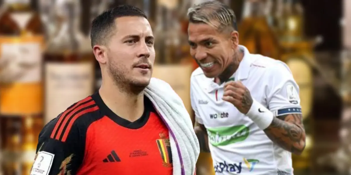 El belga hizo llamativas confesiones. Foto de Hazard tomada de DirecTV y de Dayro de El Deportivo.