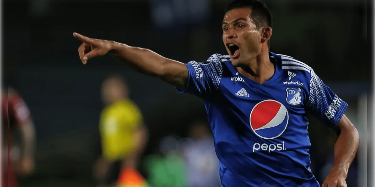 El capitán de Millonarios le dio la ventaja parcial a su equipo con un cabezazo.