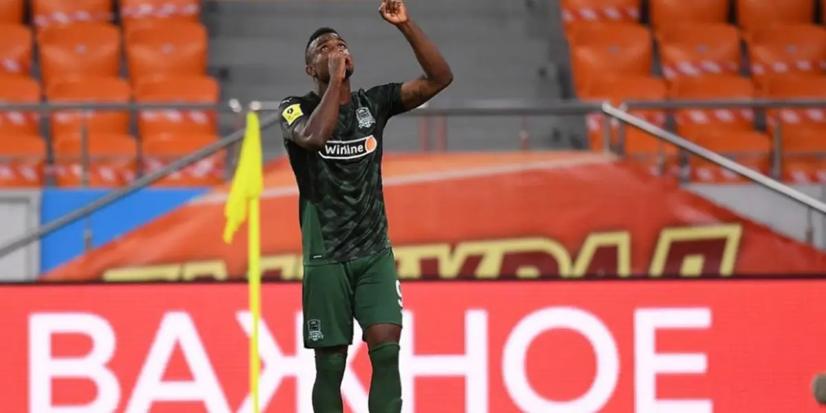 El colombiano marcó en el empate entre el Krasnodar y el Torpedo