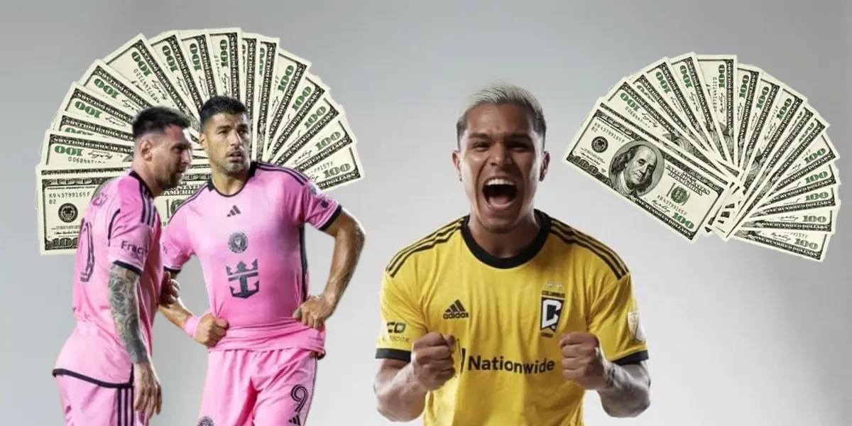 El Cucho Hernández con la camiseta del Columbus Crew