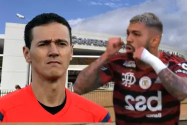 El delantero brasileño acusó al árbitro de “robo” tras ser eliminado de la Copa Libertadores.