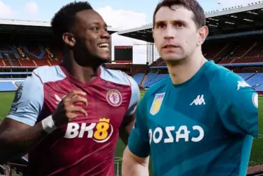 El delantero colombiano fue protagonista con el AstonVilla en la Premier League.