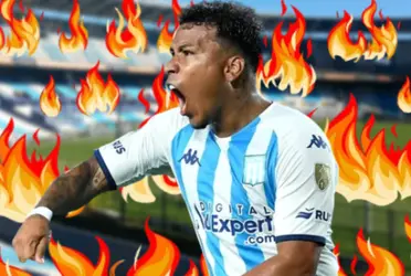 El delantero colombiano ya palpita el importante duelo que se viene para el fin de semana.