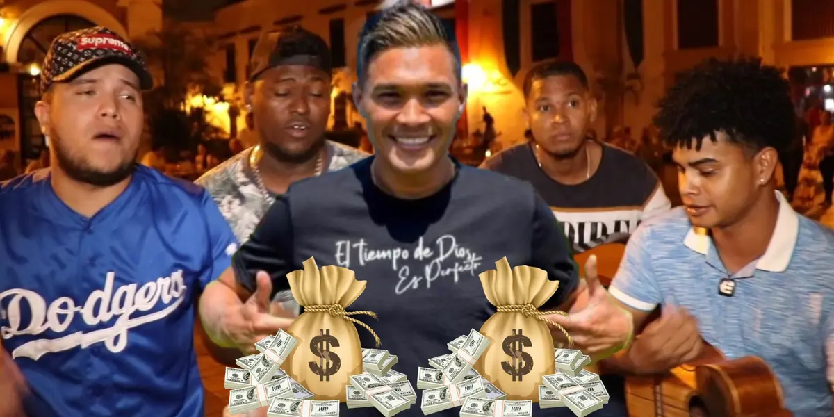 El delantero compartió el momento en sus redes. Foto de fondo tomada de Canal 1 y de Teo de Futbolred.