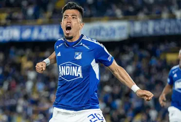 El delantero de Millonarios marcó el gol del empate ante Envigado que le permitió a su equipo llegar a 30 puntos en la tabla.