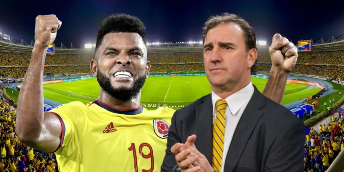 El delantero dio una muestra de carácter. Foto de fondo tomada de El Heraldo, de Borja de Goal y de Lorenzo de Gol Caracol.