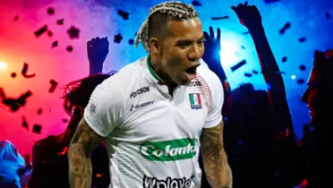 El delantero está a punto de lograr algo histórico para todo el fútbol colombiano. Foto de fondo tomada de Freepik y de Dayro de Infobae