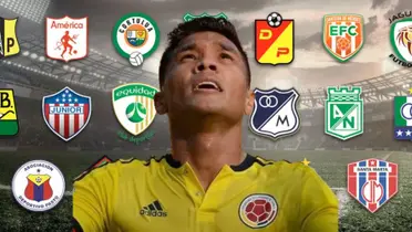 El delantero sigue sin conseguir equipo. Foto de fondo tomada de Canal 1 y de Teófilo de DirecTV.