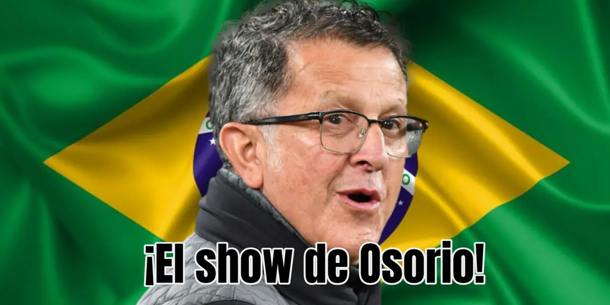 El DT generó polémica en Brasil. Foto de fondo tomada de El Deportivo y de Osorio de Marca.