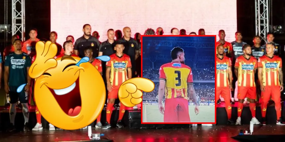 El equipo 'matecaña' sorprendió por el diseño de su uniforme.