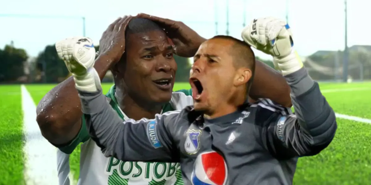 El exarquero le respondió en sus redes. Fotos de Alexis y de Delgado tomadas de Antena 2.