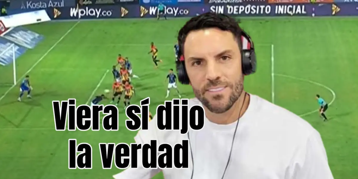 El exarquero sorprendió con su opinión. Foto de fondo tomada de Win Sports y de Viera de Nuestros Deportes.