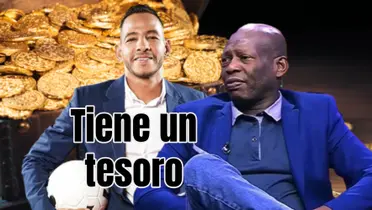 El exdelantero colombiano tiene dos tesoros. Foto de fondo tomada de Diario Femenino, de Medida de RCN y del Tino de ESPN.