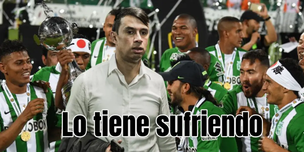 El exjugador del ‘Verde’ no la pasa bien con el presente del club. FOTOS TOMADAS DE CONMEBOL Y GOL CARACOL