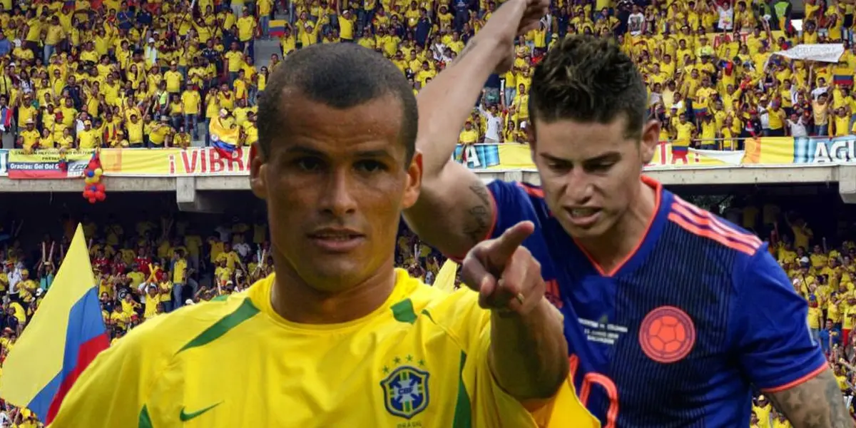 El exjugador habló sobre el colombiano. Foto de fondo tomada de Soho, de Rivaldo de Marca y de James de Gol Caracol.
