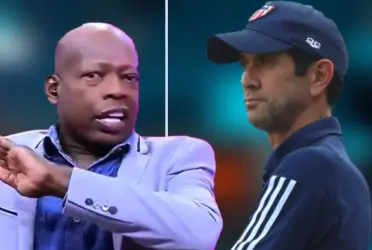 El exjugador y el técnico de Junior de Barranquilla tuvieron un fuerte cruce durante un programa.