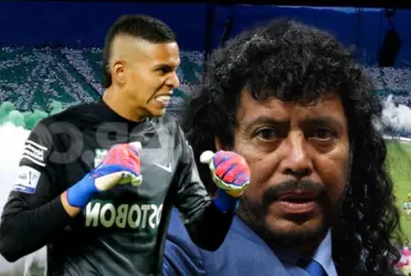 El joven arquero tuvo que salir de emergencia de su área y resolvió con gran categoría.