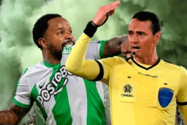 El juez antioqueño expulsó al capitán de Atlético Nacional en el ‘clásico paisa’.