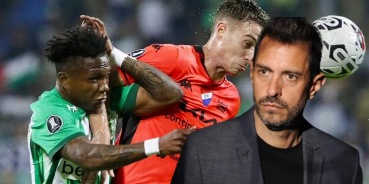 El periodista comentó sobre el gol de los paraguayos. Foto de fondo tomada de Futbolred y de Giralt de LinkedIn.