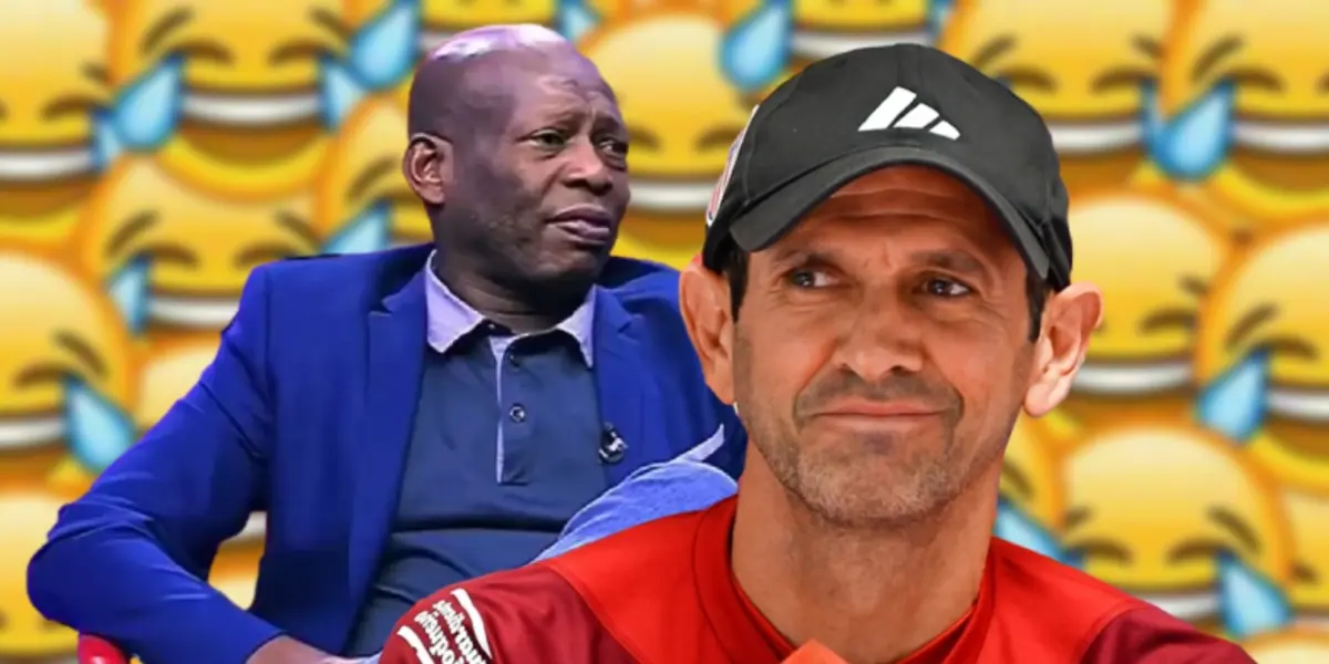 El técnico de Junior de Barranquilla y el exdelantero colombiano confrontaron sus opiniones.