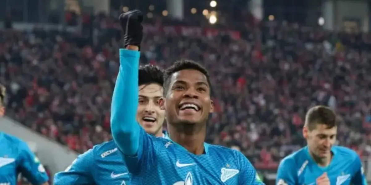 El volante colombiano fue titular en la victoria del Zenit sobre el Spartak Moscú.