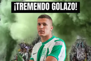 El volante del 'Verde' hizo estallar en júbilo a los hinchas con un tremendo zapatazo de media distancia.