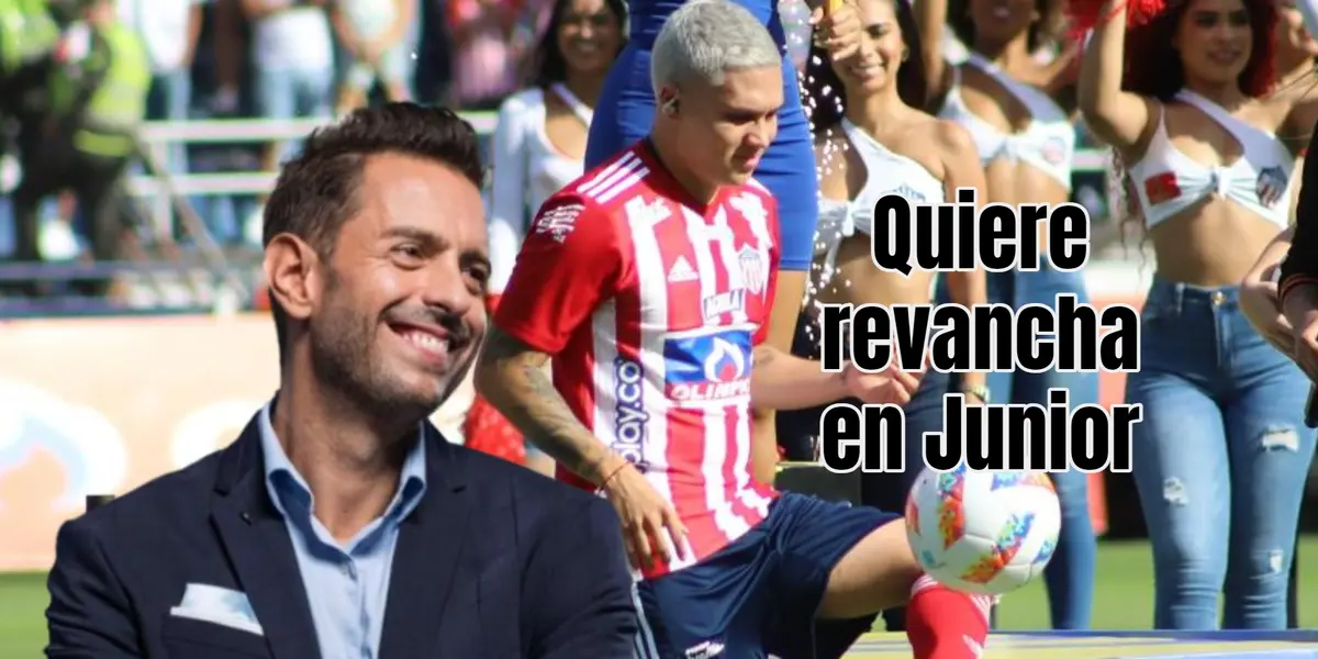 El volante desea volver a Barranquilla. Foto de fondo tomada de Futbolred y de Giralt de Yahoo.