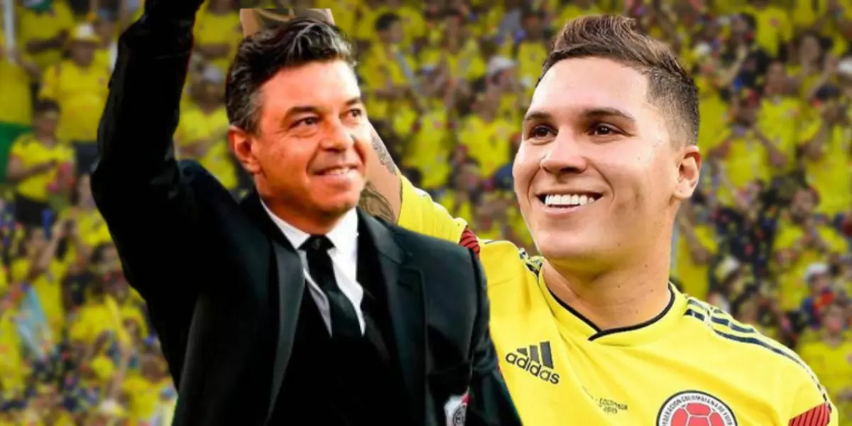 El volante elogió a su extécnico. Foto de fondo tomada de Antena 2, de Gallardo de El Colombiano y de Quintero de Gol Caracol.