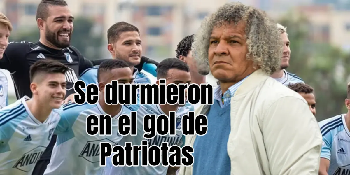 El volante se durmió en la marca. Foto de fondo tomada de Publimetro y de Gamero de Caracol.