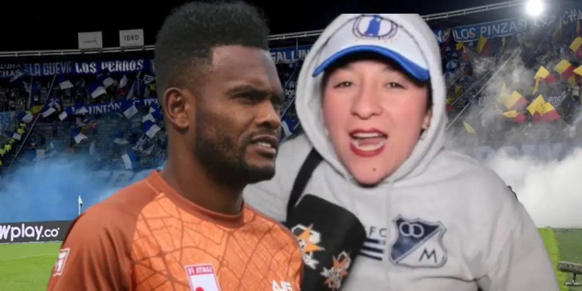 Elvis Perlaza, jugador de Santa Fe.